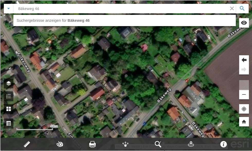 Bäkeweg 46 in Oldenburg - Quelle: https://gis4ol.oldenburg.de/Stadtplan/