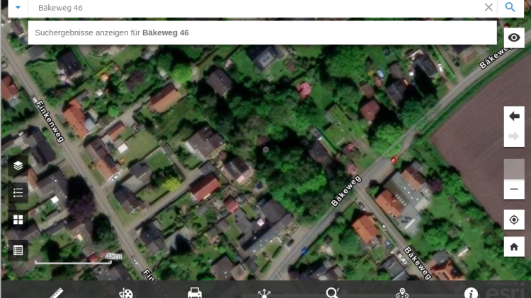 Bäkeweg 46 in Oldenburg - Quelle: https://gis4ol.oldenburg.de/Stadtplan/